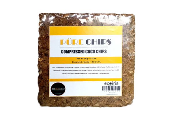 Pure Coco® Chips Compressed 4kg block