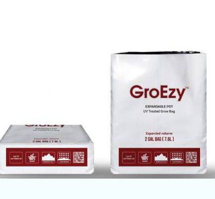 GroEzy™ 2 Gallon Expandable Pot in UV treated grow bag