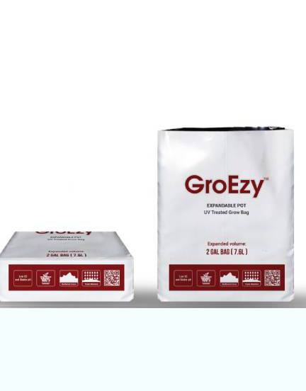 GroEzy™ 2 Gallon Expandable Pot in UV treated grow bag